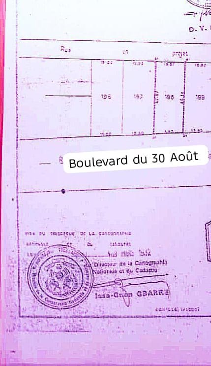 Terrain face goudron en vente a lomé avenou ¾